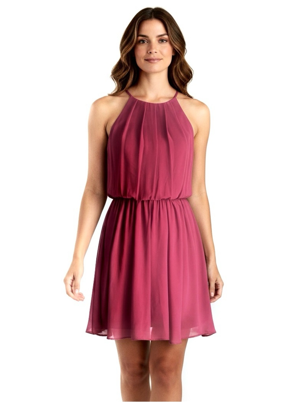 Nordstrom Lush Beautiful Burgundy‎ Dress Sz M